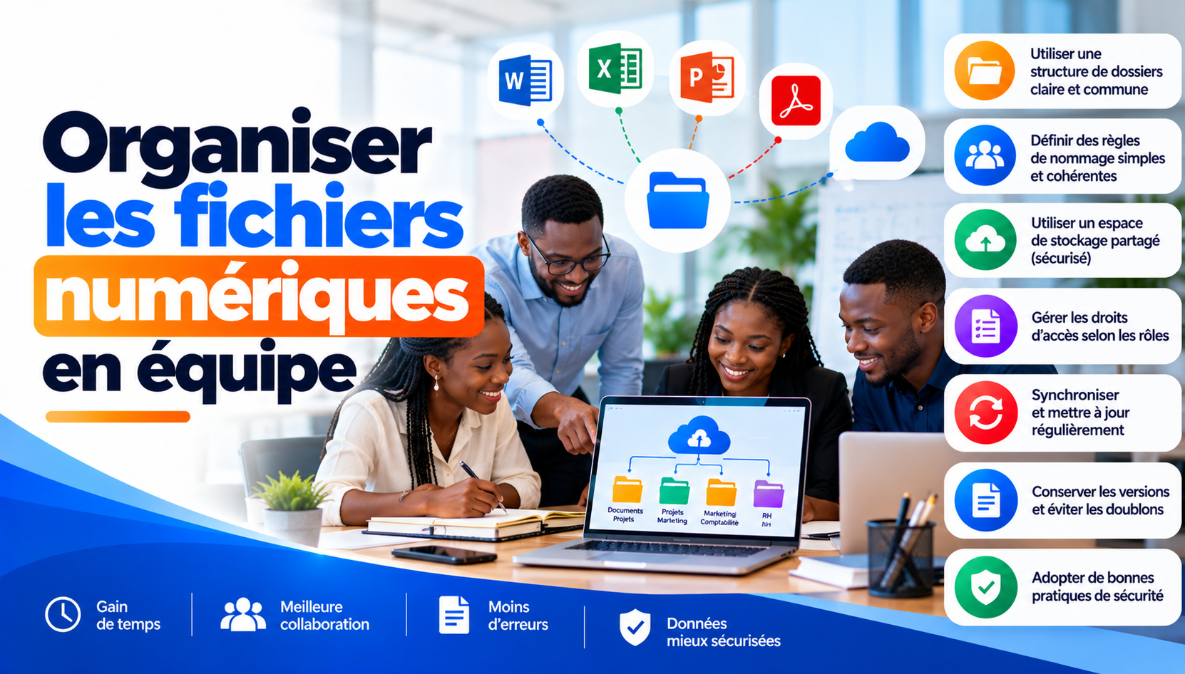 Organiser les fichiers numériques en équipe