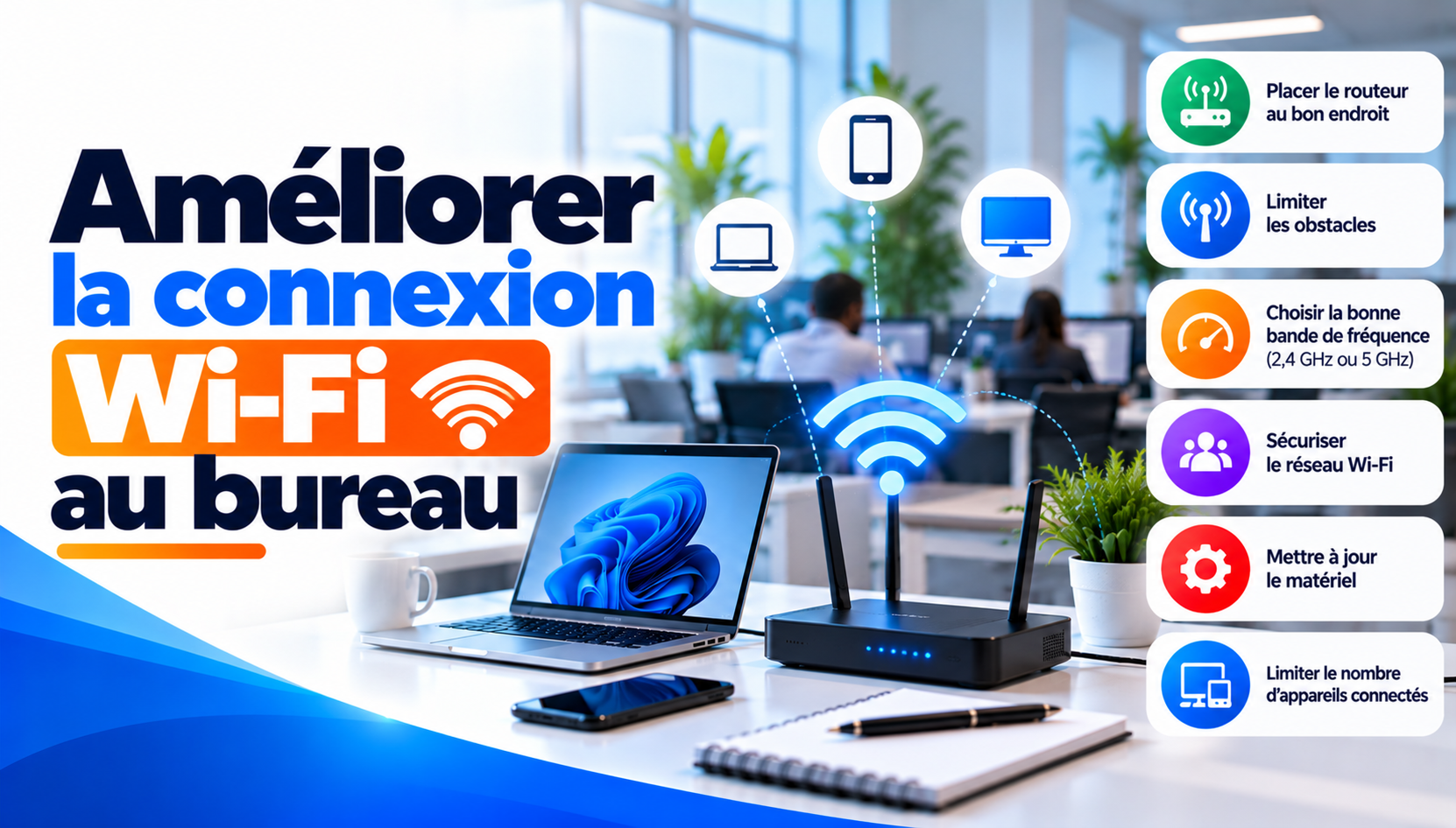 Améliorer la connexion Wi-Fi au bureau