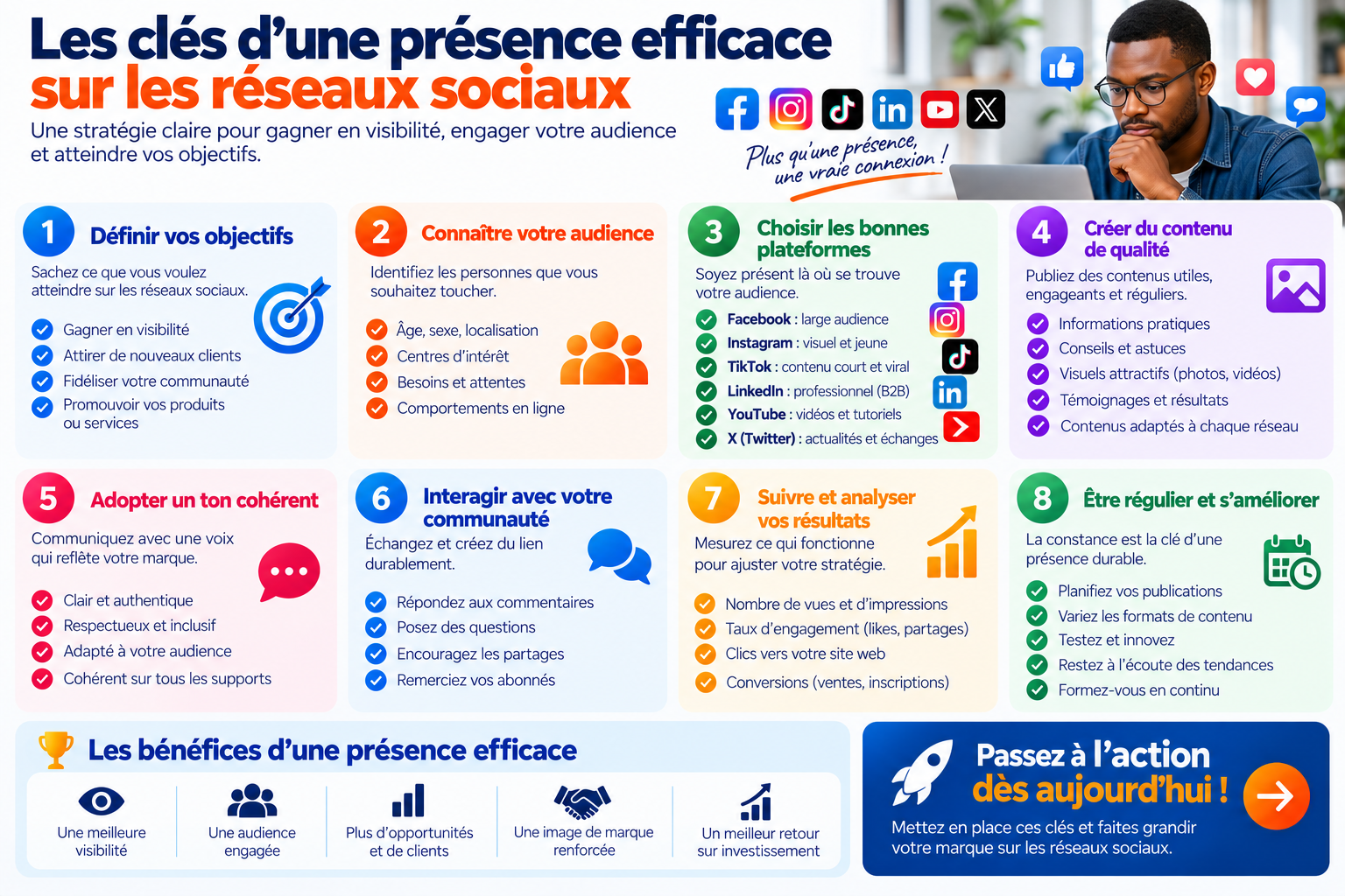 Les clés d’une présence efficace sur les réseaux sociaux